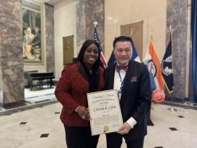 Andy林主席荣获布朗克斯区长功绩奖